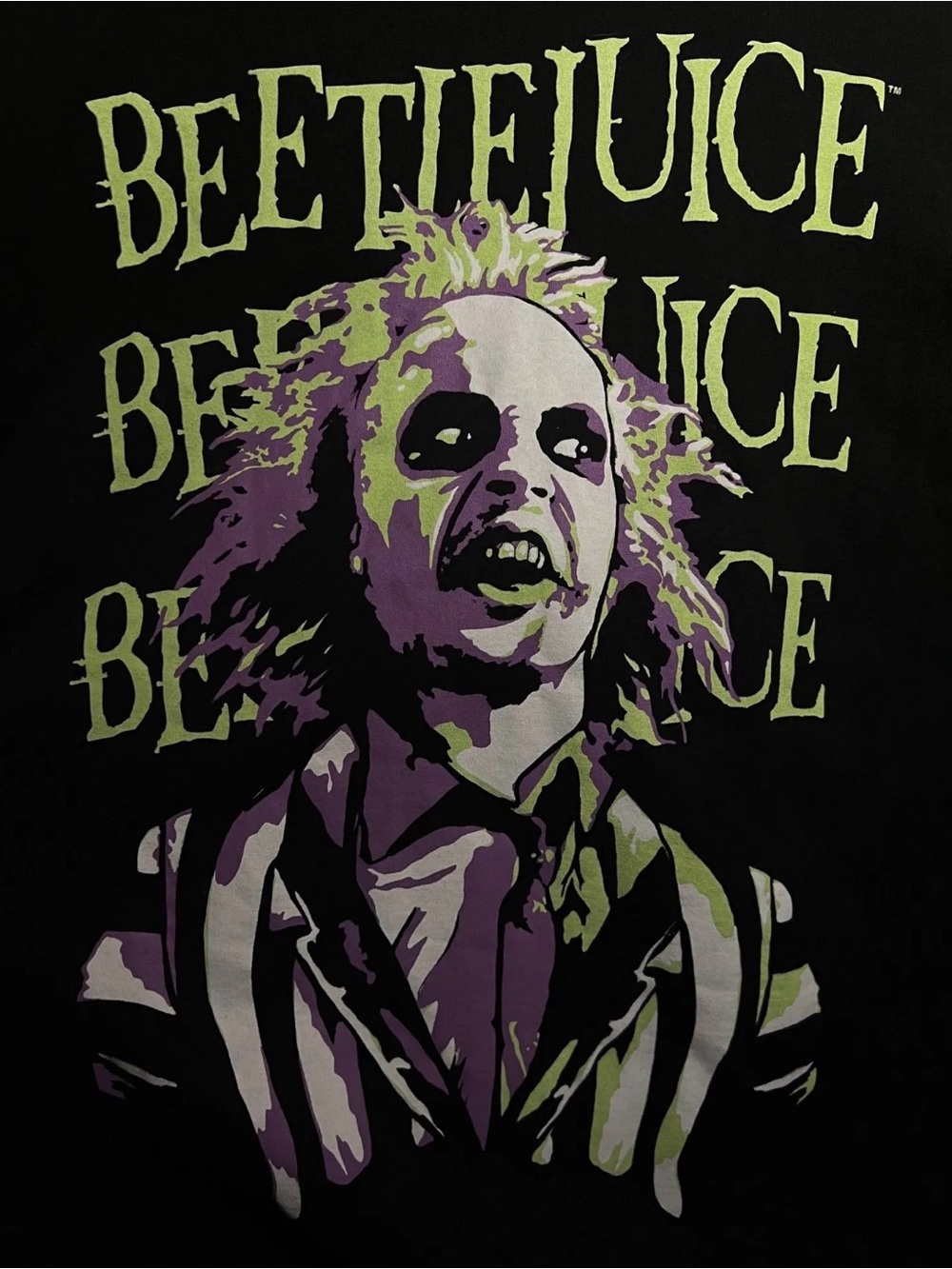 5 NWOT BEETLEJUICE SHORT SLEEVE HORROR TEE- LARGE #1